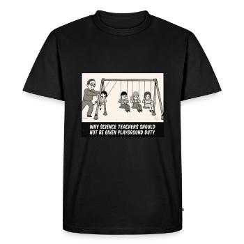 Lustiges Physik T-Shirt Geschenk Physiker Lehrer - Männer Premium Bio T-Shirt - Schwarz - Vorne - Nico (187cm)