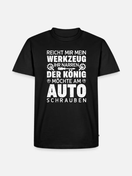 KFZ-Mechaniker Auto Schrauber - Männer Premium Bio T-Shirt - Schwarz