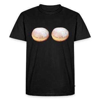 Poitrine de beignet - costume de carnaval drôle Berliner - T-shirt Premium bio Homme - noir - Devant - Nico (187cm)
