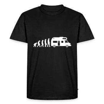 Camping-car camping-car Camping Evolution Caravan - T-shirt Premium bio Homme - noir - Devant - Nico (187cm)