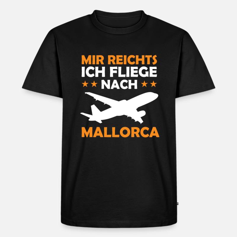 Mallorca Urlaub - Männer Premium Bio T-Shirt - Schwarz