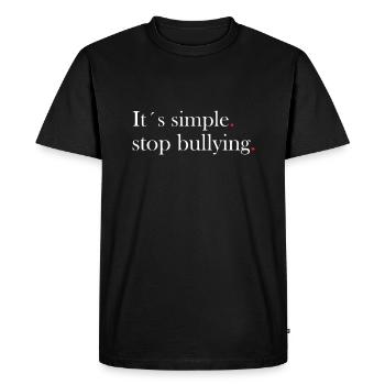 Lutte contre l'intimidation contre l'intimidation - T-shirt Premium bio Homme - noir - Devant - Nico (187cm)