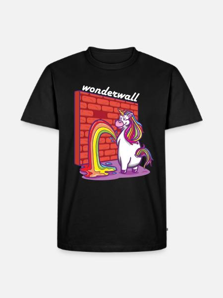 Funny peeing unicorn Funny unicorns - Men's Premium Organic T-Shirt - black