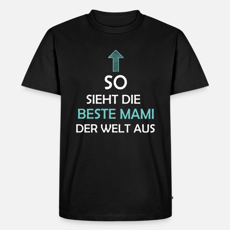 Beste Mami Mami Geschenkidee - Männer Premium Bio T-Shirt - Schwarz