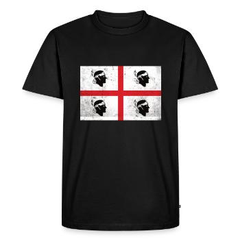Pavillon de la Sardaigne - T-shirt Premium bio Homme - noir - Devant - Nico (187cm)