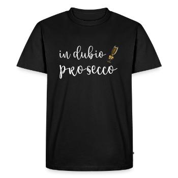 In Dubio Prosecco law student gift idea - Men's Premium Organic T-Shirt - black - Front - Nico (187cm)
