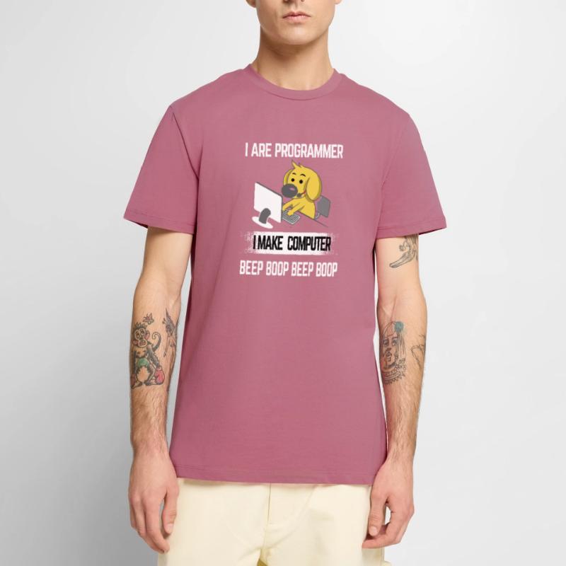 Informatik Programierer Computer PC Geschenk Männer Premium Bio T-Shirt
