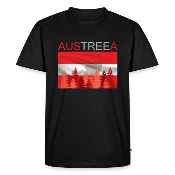 Austreea Austria Austrian saying Austria - Men's Premium Organic T-Shirt - black - Front - Nico (187cm)