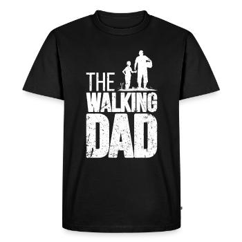 The Walking Dad Father-to-Be Papa Fête des pères Gesc - T-shirt Premium bio Homme - noir - Devant - Nico (187cm)