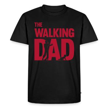 The Walking Dad Father-to-Be Papa Fête des pères Gesc - T-shirt Premium bio Homme - noir - Devant - Nico (187cm)
