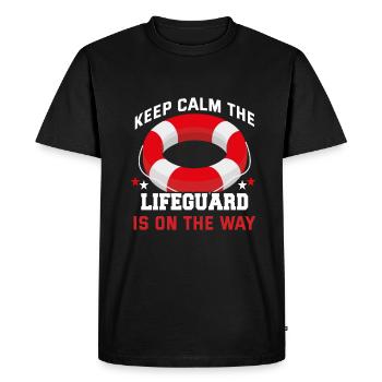 Lifeguard Lifeguard Piscine extérieure Piscine intérieure - T-shirt Premium bio Homme - noir - Devant - Nico (187cm)