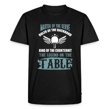 Ping-ping-s - T-shirt Premium bio Homme - noir - Devant - Nico (187cm)
