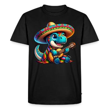 Cinco de Mayo Dino Trex - T-shirt Premium bio Homme - noir - Devant - Nico (187cm)