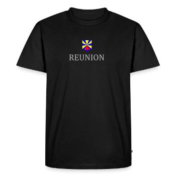 Reunion - T-shirt Premium bio Homme - noir - Devant - Nico (187cm)
