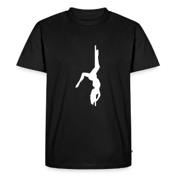 Pole dance dance dancer dancer silhouette - Men's Premium Organic T-Shirt - black - Front - Nico (187cm)