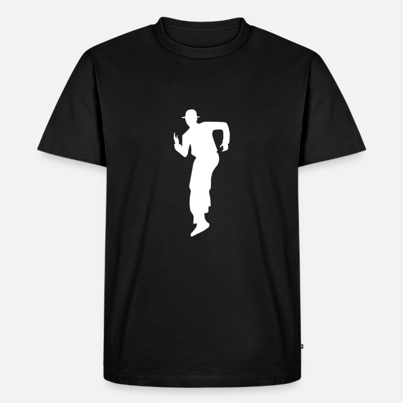 Dance dancer dancer silhouette - Men's Premium Organic T-Shirt - black