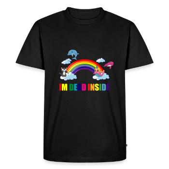 Dans les morts à l'intérieur - T-shirt Premium bio Homme - noir - Devant - Nico (187cm)