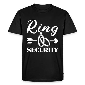 Ringträger Mariage Ring Security Témoins De Mariage Sort - T-shirt Premium bio Homme - noir - Devant - Nico (187cm)