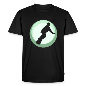 Snowboard Snowboard Sports d’hiver - T-shirt Premium bio Homme - noir - Devant - Nico (187cm)