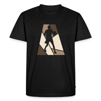 BBall Basketball Hoop - T-shirt Premium bio Homme - noir - Devant - Nico (187cm)