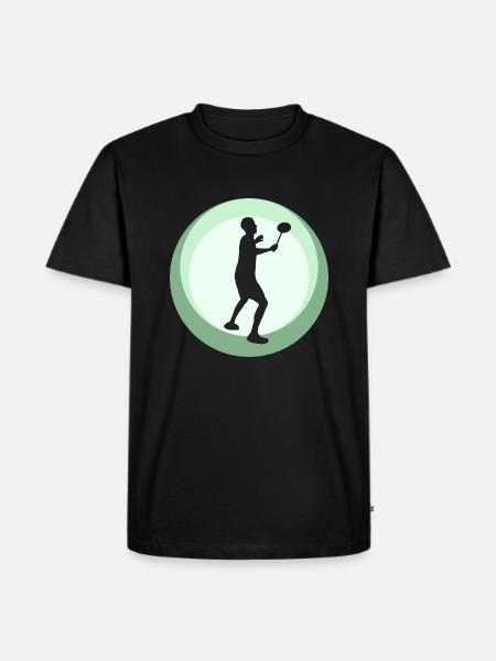 Serve Smash - Men's Premium Organic T-Shirt - black