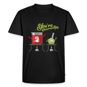 Vous exagérez / Chimie - Laboratoire - Bio - Chemise - T-shirt Premium bio Homme - noir - Devant - Nico (187cm)