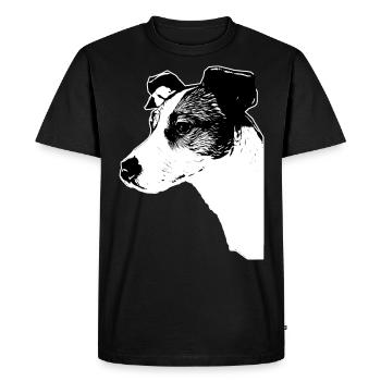 Jack Russell Terriers / Dog / Dogs / Male / Dog - Men's Premium Organic T-Shirt - black - Front - Nico (187cm)