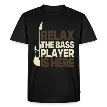 Drôle Cadeau Pour Le Bassiste Basse Guitare - T-shirt Premium bio Homme - noir - Devant - Nico (187cm)