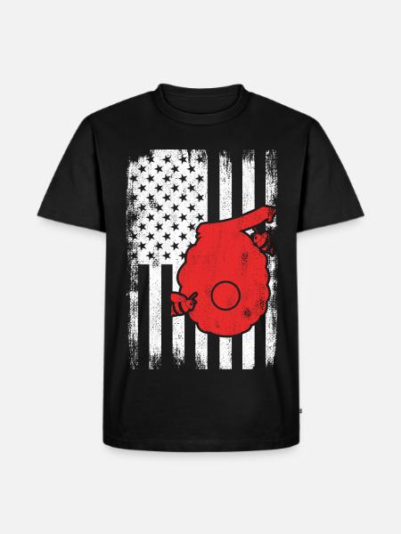 4th of July USA Beekeeping - Men's Premium Organic T-Shirt - black