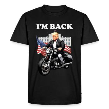 Notre président est de retour pour les élections américaines de 2024 - T-shirt Premium bio Homme - noir - Devant - Nico (187cm)