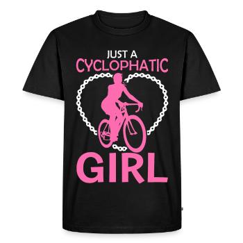 Just a cyclist - Men's Premium Organic T-Shirt - black - Front - Nico (187cm)