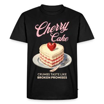 Cherries Cherry Pie Baking Gift - Men's Premium Organic T-Shirt - black - Front - Nico (187cm)