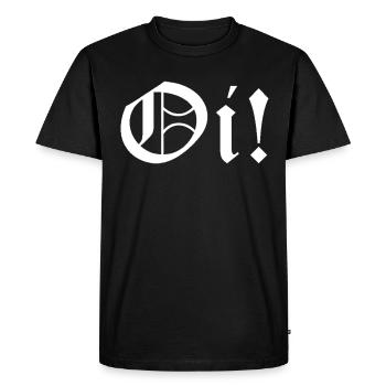 oi skinhead - T-shirt Premium bio Homme - noir - Devant - Nico (187cm)