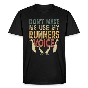 Running ducks Duck owners Duck breeding Ducks - Men's Premium Organic T-Shirt - black - Front - Nico (187cm)