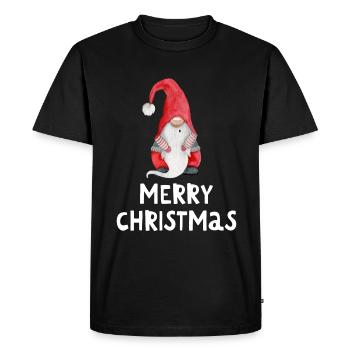 Joyeux Noël Drôle de Chemise de Noël - T-shirt Premium bio Homme - noir - Devant - Nico (187cm)