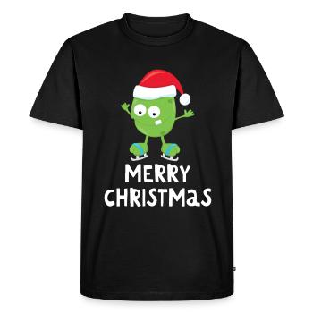Joyeux Noël Drôle de Chemise de Noël - T-shirt Premium bio Homme - noir - Devant - Nico (187cm)
