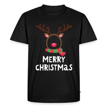 Joyeux Noël Drôle de Chemise de Noël - T-shirt Premium bio Homme - noir - Devant - Nico (187cm)