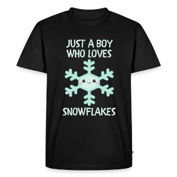 Joyeux Noël Drôle de Chemise de Noël - T-shirt Premium bio Homme - noir - Devant - Nico (187cm)