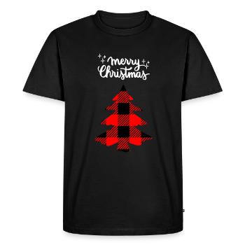 Joyeux Noël Drôle de Chemise de Noël - T-shirt Premium bio Homme - noir - Devant - Nico (187cm)