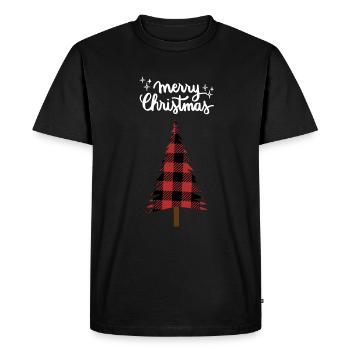 Joyeux Noël Drôle de Chemise de Noël - T-shirt Premium bio Homme - noir - Devant - Nico (187cm)