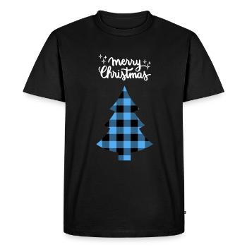 Joyeux Noël Drôle de Chemise de Noël - T-shirt Premium bio Homme - noir - Devant - Nico (187cm)