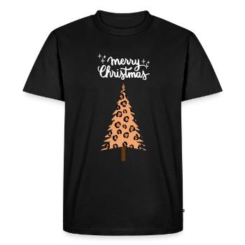 Joyeux Noël Drôle de Chemise de Noël - T-shirt Premium bio Homme - noir - Devant - Nico (187cm)