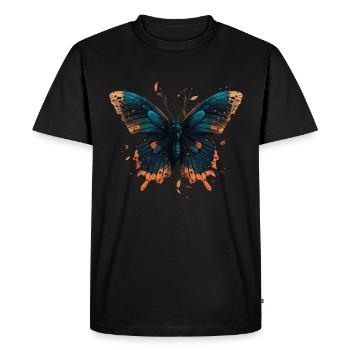 Butterfly Image - Men's Premium Organic T-Shirt - black - Front - Nico (187cm)