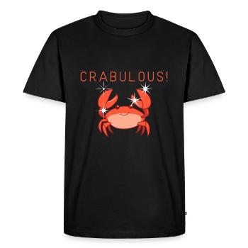 Crabe crabe - T-shirt Premium bio Homme - noir - Devant - Nico (187cm)