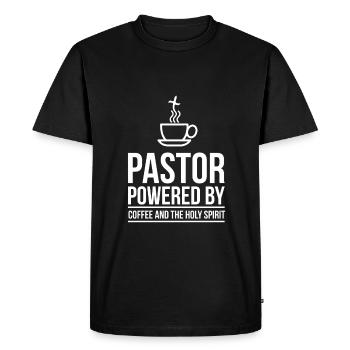 Funny Pastor Gift For Pastor Appreciation Month - Men's Premium Organic T-Shirt - black - Front - Nico (187cm)