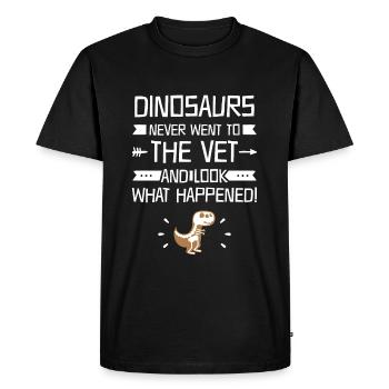 Funny Veterinarian Gifts Vet Tech Cute - Men's Premium Organic T-Shirt - black - Front - Nico (187cm)