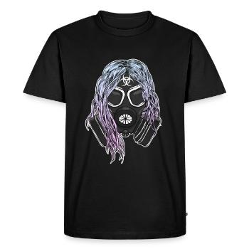 Masque à gaz de peste radioactif nucléaire grunge - T-shirt Premium bio Homme - noir - Devant - Nico (187cm)