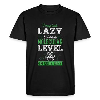 Biologie moléculaire à un niveau moléculaire, je suis assez - T-shirt Premium bio Homme - noir - Devant - Nico (187cm)