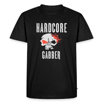 T-shirt gabber à noyau dur, marchandise Hakuh - T-shirt Premium bio Homme - noir - Devant - Nico (187cm)