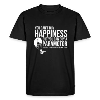 Paramoteur Paramoteur Vous ne pouvez pas acheter le bonheur - T-shirt Premium bio Homme - noir - Devant - Nico (187cm)